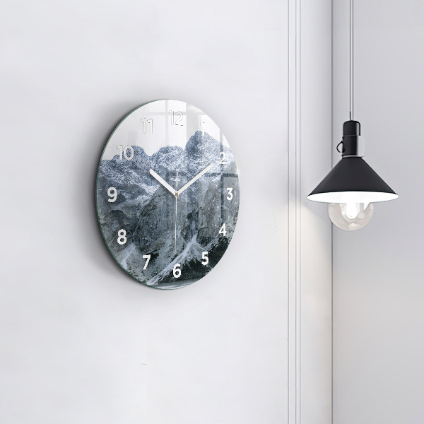 Orologio rotondo in vetro Morskie Oko nei Monti Tatra