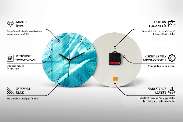 Orologio rotondo in vetro Donna sulla strada