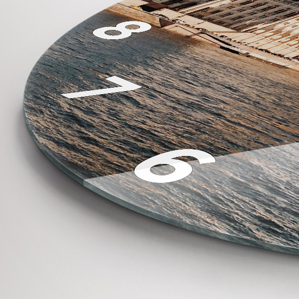 Orologio rotondo in vetro Parlamento a Budapest