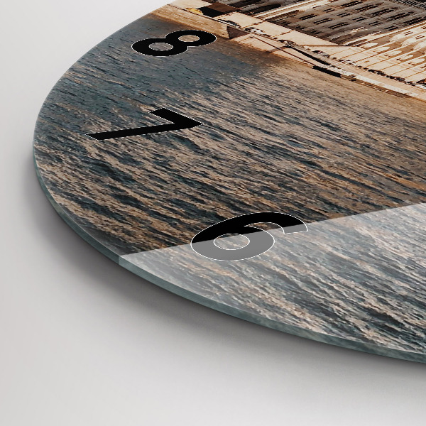 Orologio rotondo in vetro Parlamento a Budapest