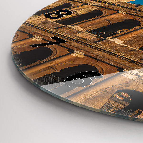 Orologio rotondo in vetro Il Colosseo in Italia