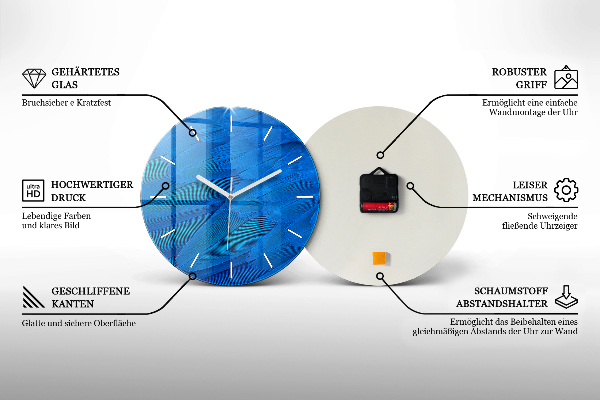 Orologio rotondo in vetro Il Colosseo in Italia