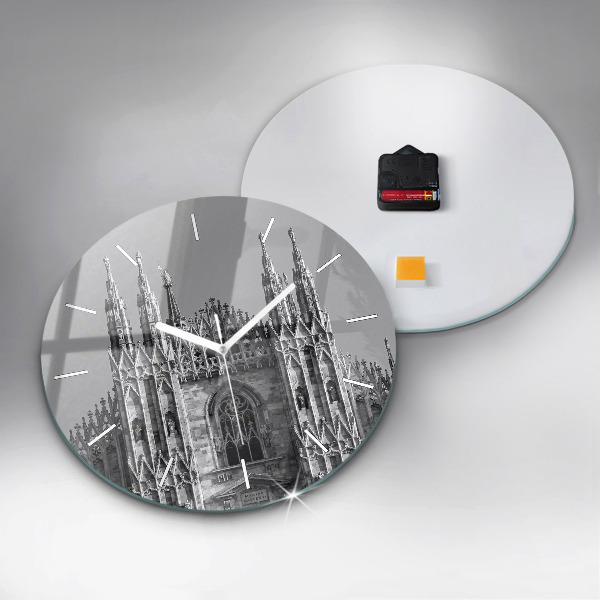 Orologio rotondo in vetro Duomo di Milano