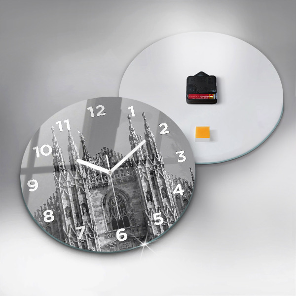Orologio rotondo in vetro Duomo di Milano