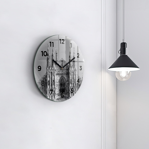 Orologio rotondo in vetro Duomo di Milano