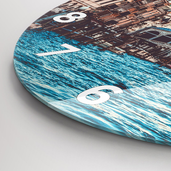 Orologio rotondo in vetro Ponte di Rialto a Venezia