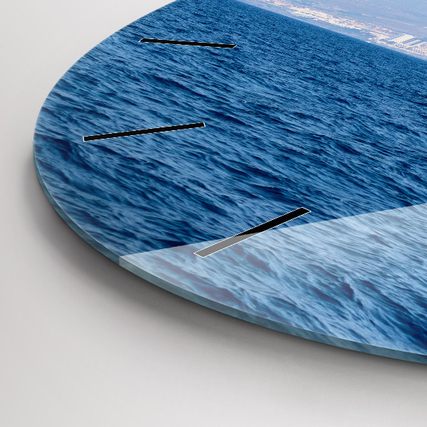 Orologio rotondo in vetro Yacht a Tenerife