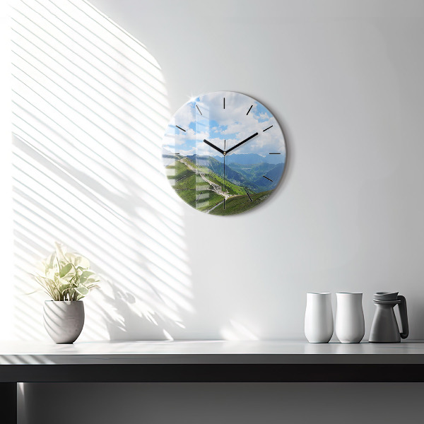 Orologio rotondo in vetro Kasprowy Wierch Zakopane