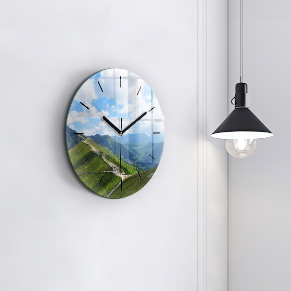 Orologio rotondo in vetro Kasprowy Wierch Zakopane