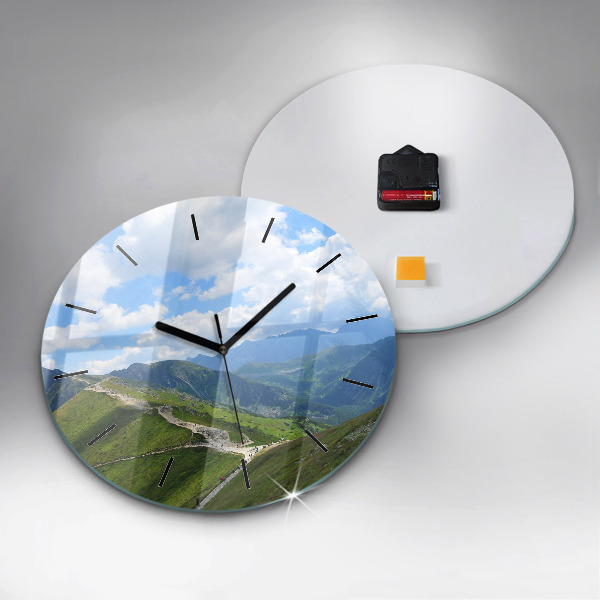 Orologio rotondo in vetro Kasprowy Wierch Zakopane