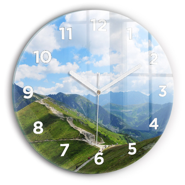 Orologio rotondo in vetro Kasprowy Wierch Zakopane