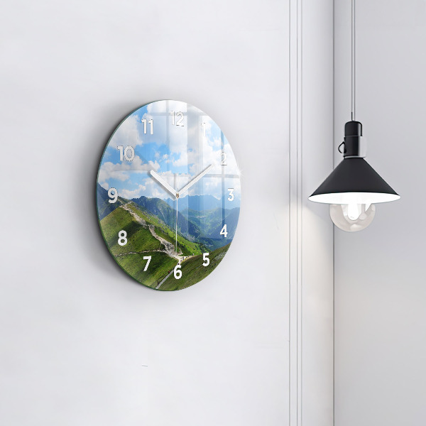 Orologio rotondo in vetro Kasprowy Wierch Zakopane