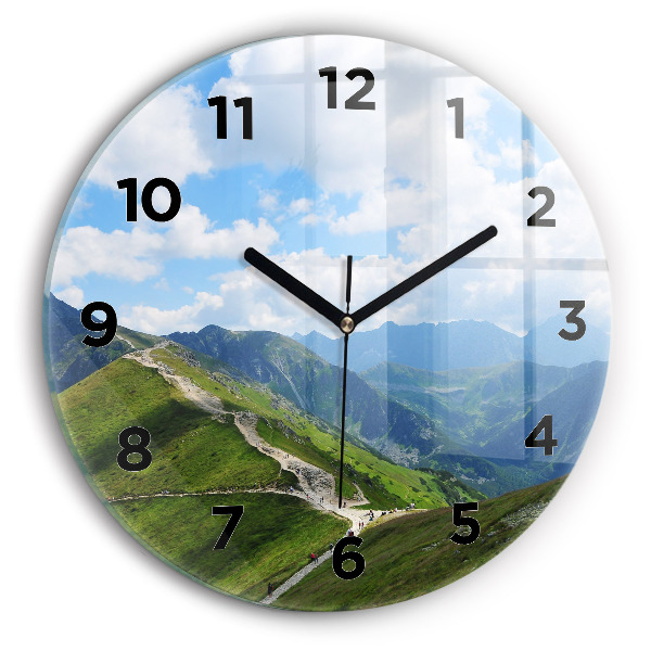 Orologio rotondo in vetro Kasprowy Wierch Zakopane