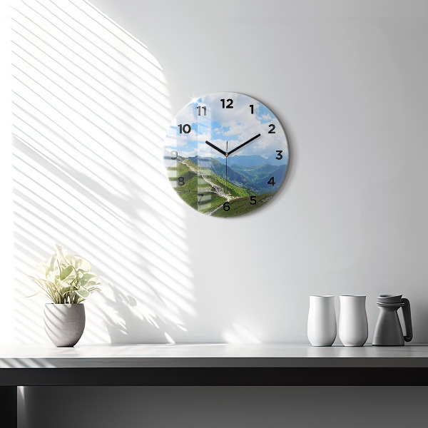 Orologio rotondo in vetro Kasprowy Wierch Zakopane