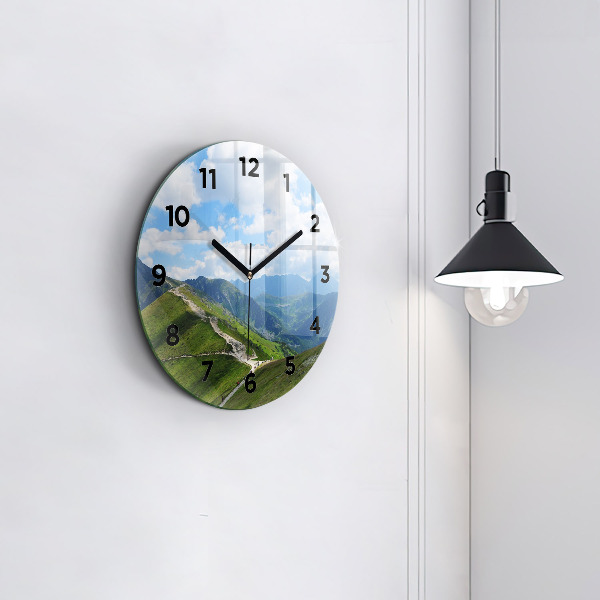 Orologio rotondo in vetro Kasprowy Wierch Zakopane