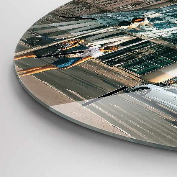 Orologio rotondo in vetro Casa danzante Praga