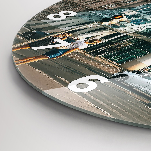 Orologio rotondo in vetro Casa danzante Praga