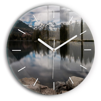 Orologio rotondo in vetro Alti Tatra in Slovacchia