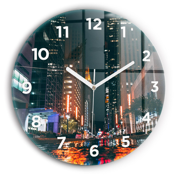 Orologio rotondo in vetro Albergo a Houston