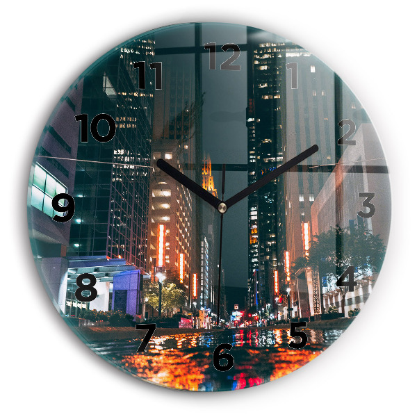Orologio rotondo in vetro Albergo a Houston