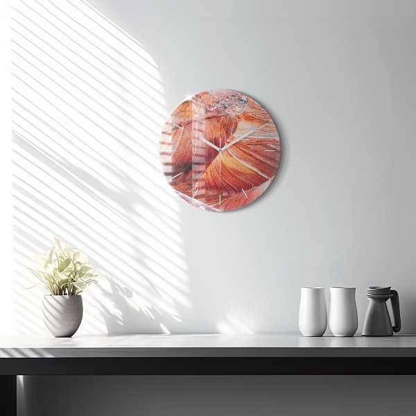 Orologio rotondo in vetro Il pittoresco Grand Canyon