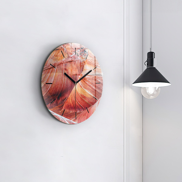 Orologio rotondo in vetro Il pittoresco Grand Canyon