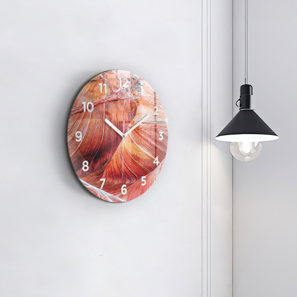 Orologio rotondo in vetro Il pittoresco Grand Canyon
