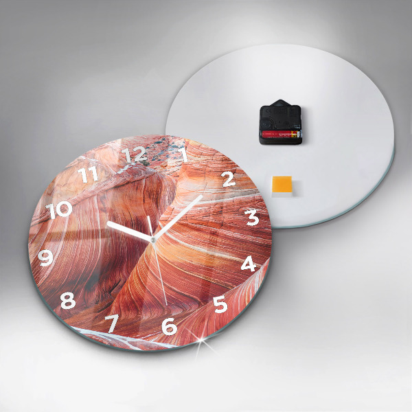 Orologio rotondo in vetro Il pittoresco Grand Canyon