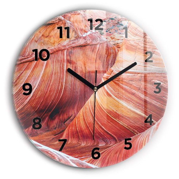 Orologio rotondo in vetro Il pittoresco Grand Canyon