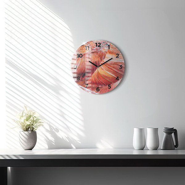 Orologio rotondo in vetro Il pittoresco Grand Canyon