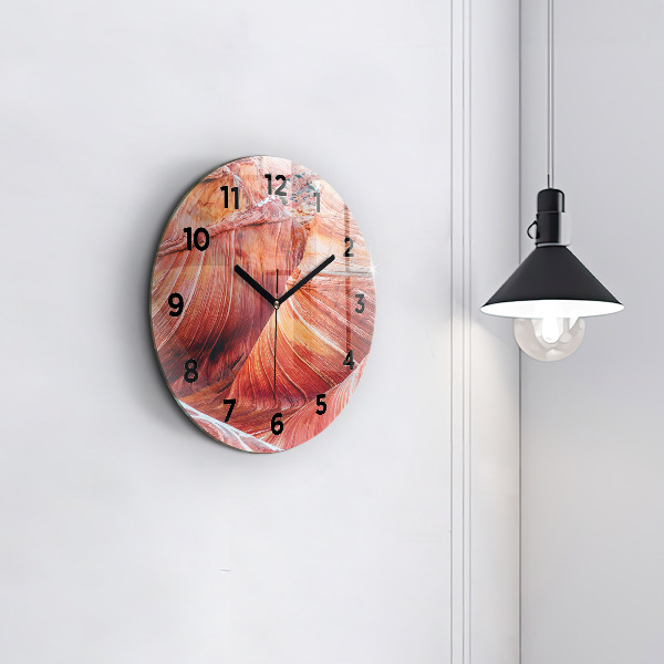 Orologio rotondo in vetro Il pittoresco Grand Canyon
