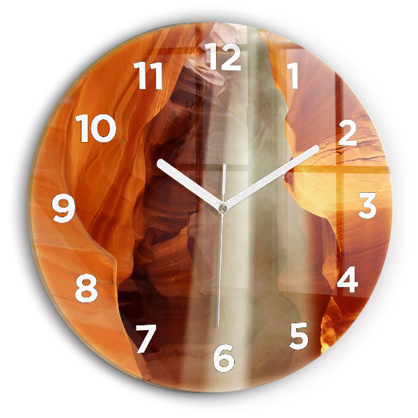 Orologio rotondo in vetro Canyon del deserto