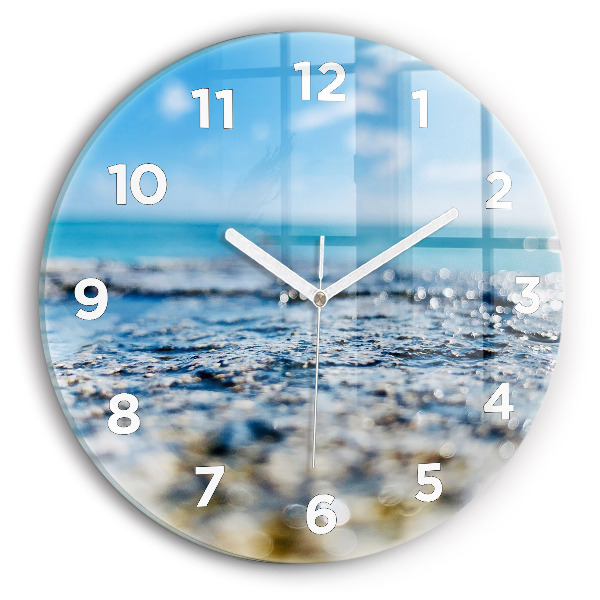 Orologio rotondo in vetro Fotografia d'acqua