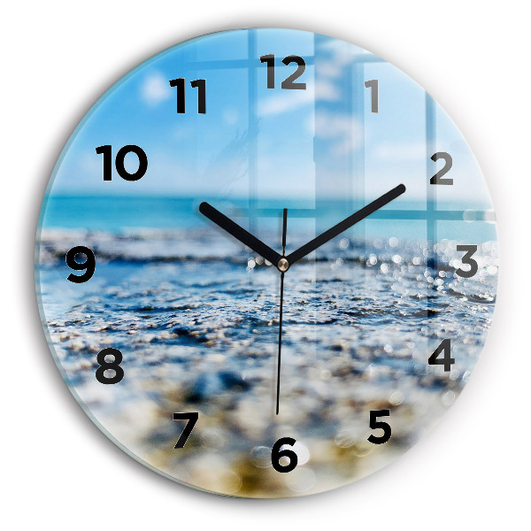 Orologio rotondo in vetro Fotografia d'acqua