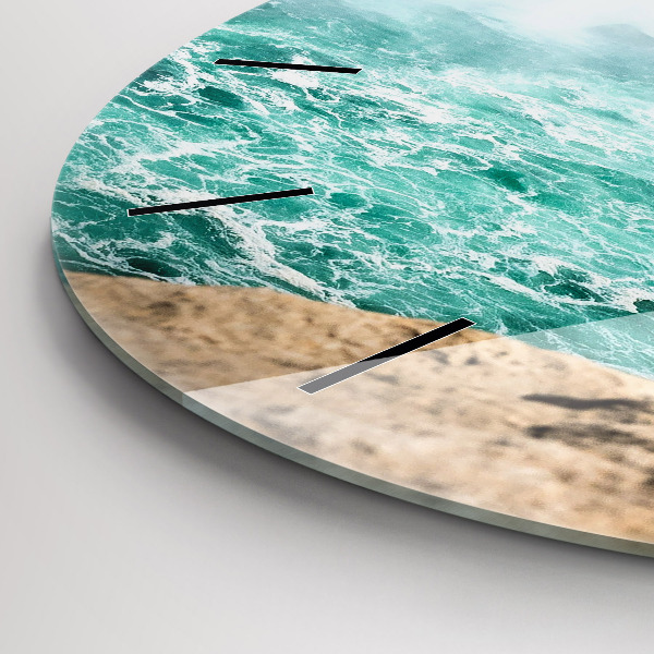Orologio rotondo in vetro La barca e il Niagara