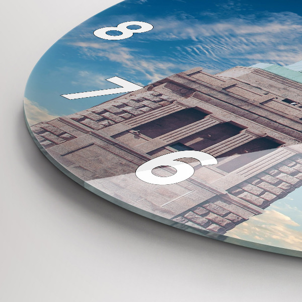 Orologio rotondo in vetro Statua della Libertà New York