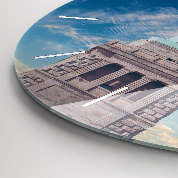 Orologio rotondo in vetro Statua della Libertà New York