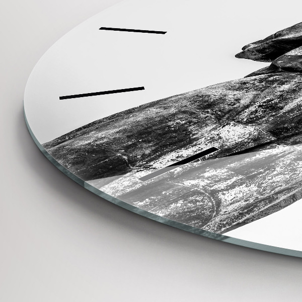 Orologio rotondo in vetro Statua della Libertà a Budapest