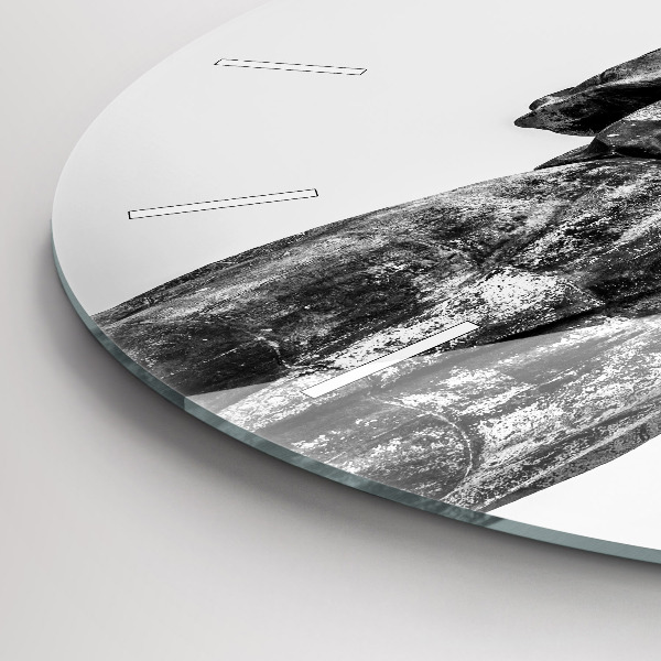 Orologio rotondo in vetro Statua della Libertà a Budapest