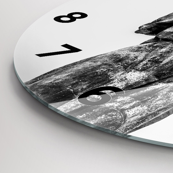 Orologio rotondo in vetro Statua della Libertà a Budapest