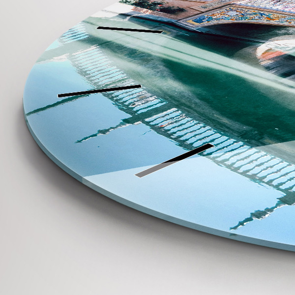 Orologio rotondo in vetro Plaza de Espana a Siviglia