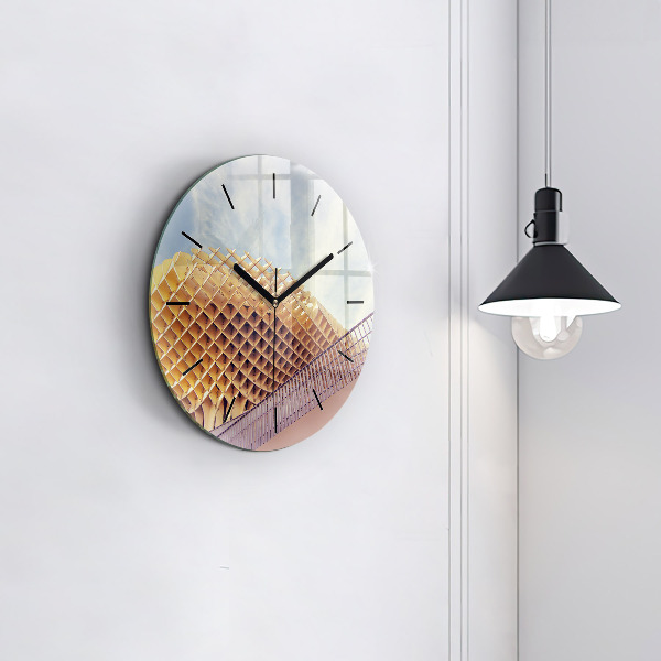 Orologio rotondo in vetro Punto panoramico di Siviglia