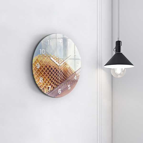 Orologio rotondo in vetro Punto panoramico di Siviglia