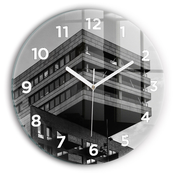 Orologio rotondo in vetro Architettura ad Amsterdam