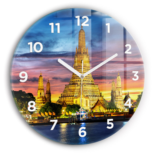 Orologio rotondo Tempio a Bangkok