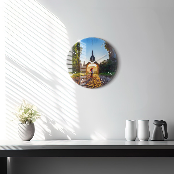 Orologio rotondo Parco Surat Thani Thailandia