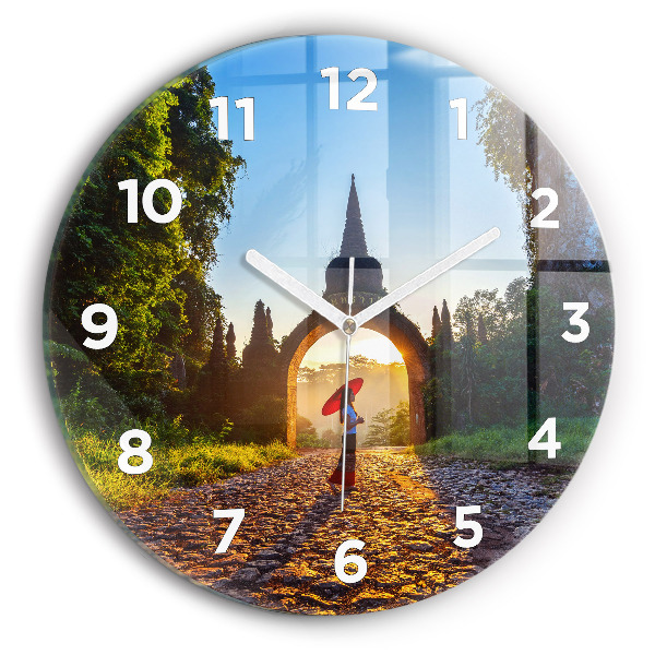 Orologio rotondo Parco Surat Thani Thailandia