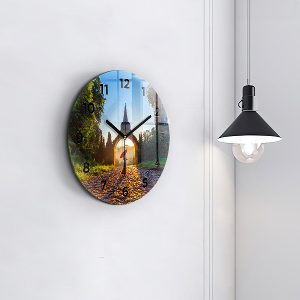 Orologio rotondo Parco Surat Thani Thailandia