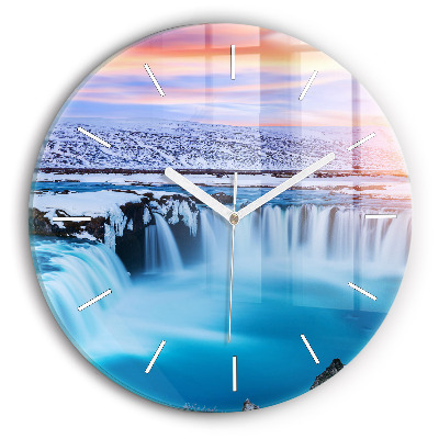 Orologio rotondo Cascata Godafoss Islanda