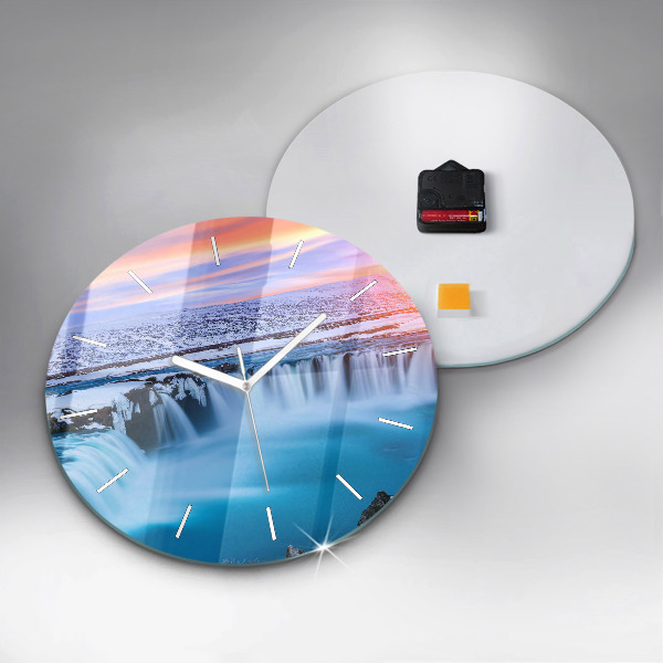 Orologio rotondo Cascata Godafoss Islanda